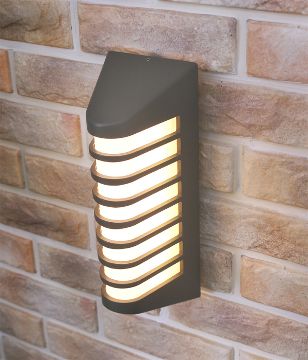 복스 외부 벽등, 외벽등, 야외조명 (LED 12W 일체형 그레이)