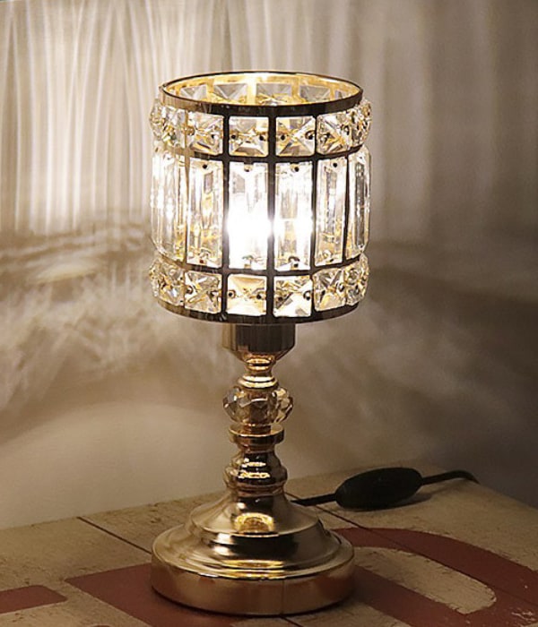 안단티노 미니 크리스탈 침실스탠드 (골드, 크롬)